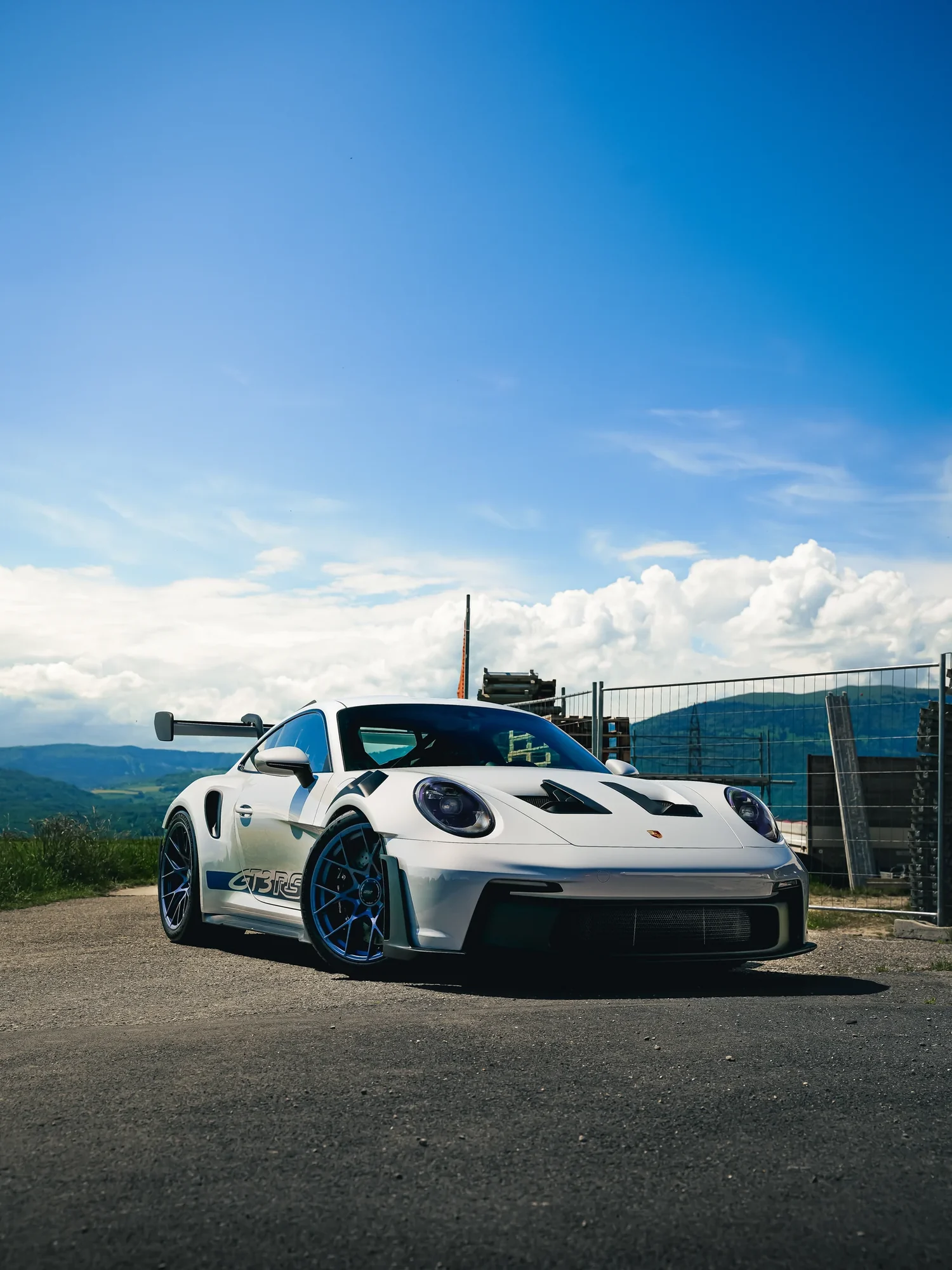 Porsche GT3 RS blanche en full PPF