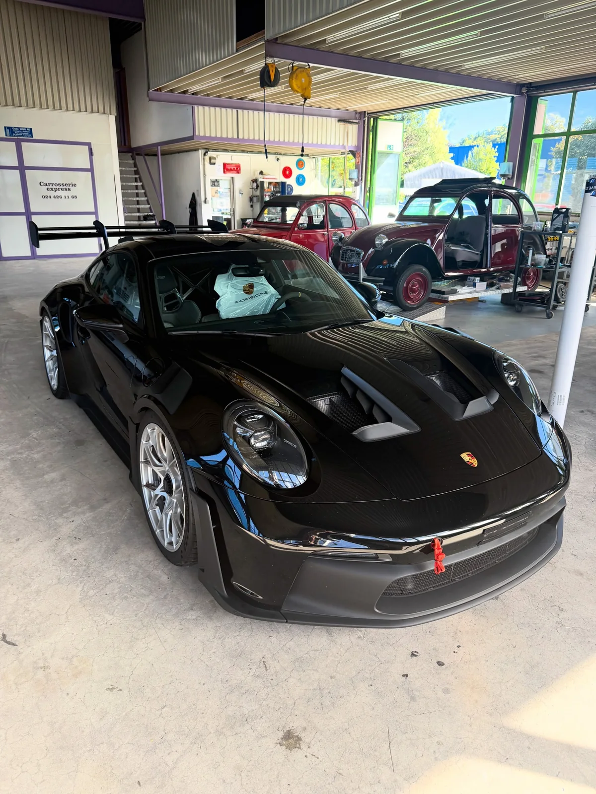 Porsche GT3 RS, protection PPF du pare-brise