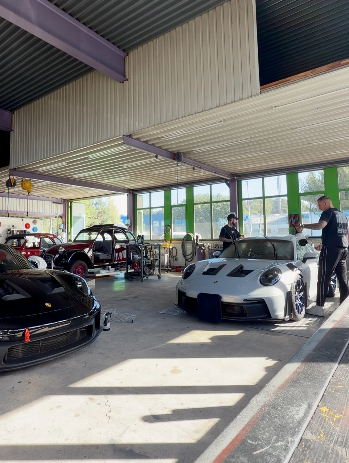 Porsche GT3 RS, protection PPF du pare-brise, autre voiture